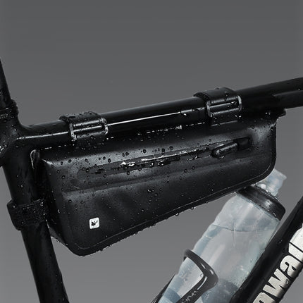 Rhinowalk Bicycle Front Beam Triangle Bag TPU Waterproof Mountain Road Bike Long-distance Riding Saddle Bag
