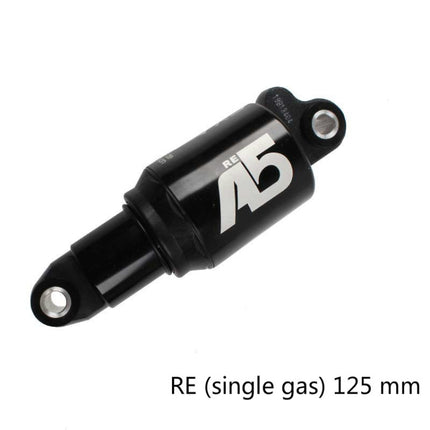 KindShock A5 Air Pressure Rear Shock Absorber Mountain Bike Shock Absorber Folding Bike Rear Liner, Size:125mm, Style:RR1 Dual Gas