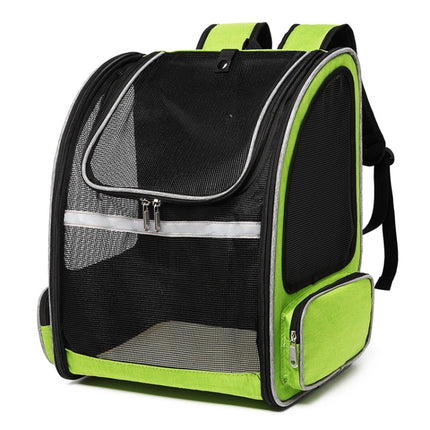 Full Net Breathable Pet Backpack For Easy Going Out Pet Backpack, Green, Black, Orange, Gray - DealBuddy