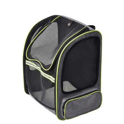Full Net Breathable Pet Backpack For Easy Going Out Pet Backpack, Green, Black, Orange, Gray - DealBuddy