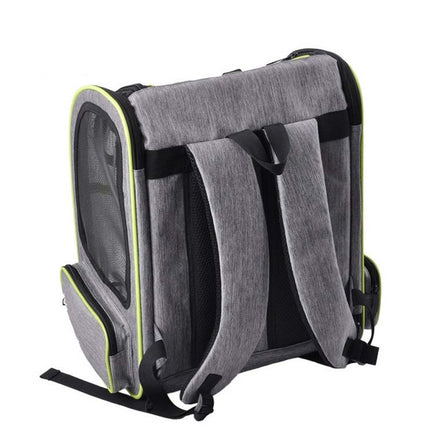 Full Net Breathable Pet Backpack For Easy Going Out Pet Backpack, Green, Black, Orange, Gray - DealBuddy
