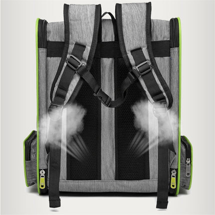 Full Net Breathable Pet Backpack For Easy Going Out Pet Backpack, Green, Black, Orange, Gray - DealBuddy