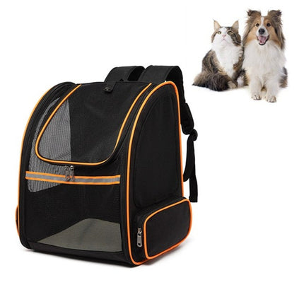 Full Net Breathable Pet Backpack For Easy Going Out Pet Backpack, Green, Black, Orange, Gray - DealBuddy