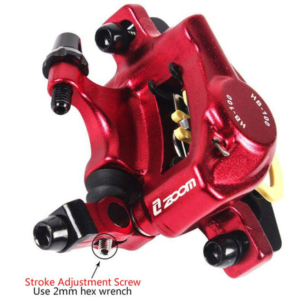 ZOOM HB100 Mountain Bike Hydraulic Brake Caliper Folding Bike Cable Pull Hydraulic Disc Brake Caliper, Front, Rear, Front and Rear - DealBuddy