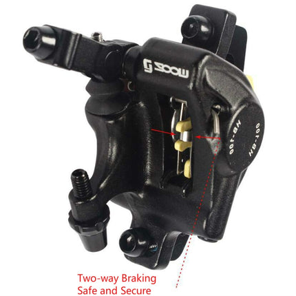 ZOOM HB100 Mountain Bike Hydraulic Brake Caliper Folding Bike Cable Pull Hydraulic Disc Brake Caliper, Front, Rear, Front and Rear - DealBuddy