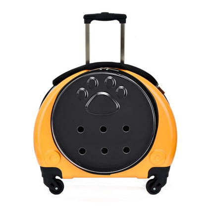 Pet Trolley Case Got Out Portable Pet Bag, Yellow, Golden, Silver, Rose Gold, Bright Yellow - DealBuddy