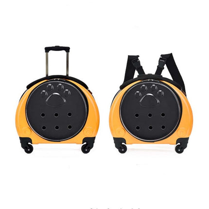 Pet Trolley Case Got Out Portable Pet Bag, Yellow, Golden, Silver, Rose Gold, Bright Yellow - DealBuddy