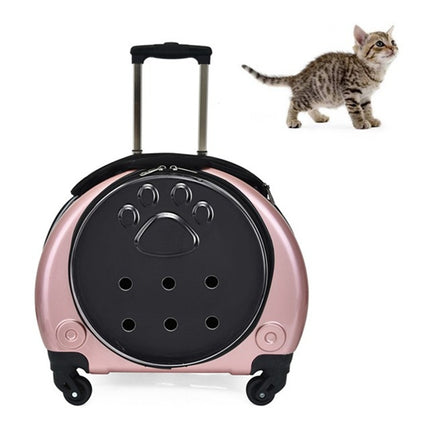 Pet Trolley Case Got Out Portable Pet Bag, Yellow, Golden, Silver, Rose Gold, Bright Yellow - DealBuddy