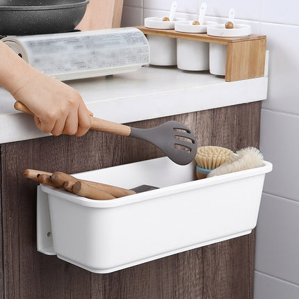 Wall-mounted Drawer Type Kitchen Spice Rack Perforation-free Household Cabinets & Kitchenware Storage Rack