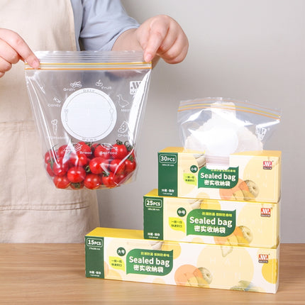 Sealed Bag Fresh Food Packaging Bag Household Thickened Refrigerator Storage Plastic Bag