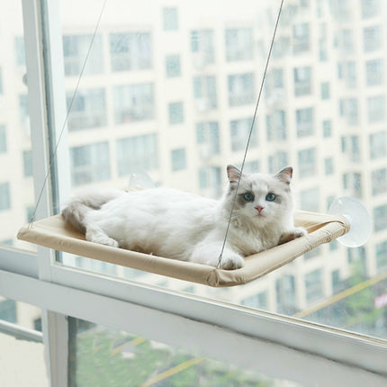 Pets Suction Cup Cat Hammock Window Hanging Hammock, Blue, Green, Purple, Khaki - DealBuddy