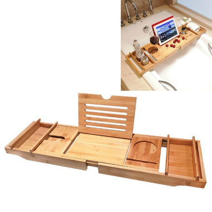 Multifunctional Telescopic Shelf Toilet Bath Tablet Phone Holder Bathroom Bathtub Holder Rack - DealBuddy