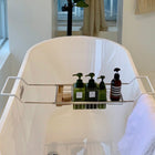 304 Stainless Steel Bathtub Rack Retractable Bracket Bathroom Shelf