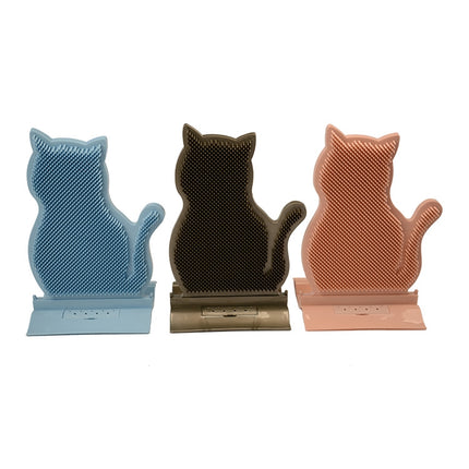 Fixed Door Seam Cat Rubbing Device Anti-itching & Hair Removal Massage Brush Pet Supplies, Blue, Pink, Brown - DealBuddy