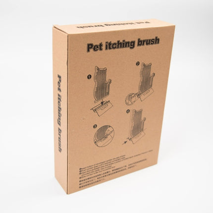 Fixed Door Seam Cat Rubbing Device Anti-itching & Hair Removal Massage Brush Pet Supplies, Blue, Pink, Brown - DealBuddy