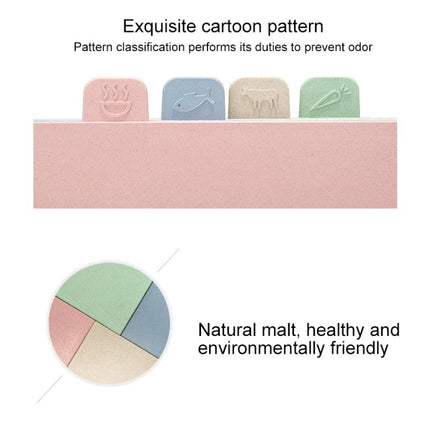 Wheat Straw Classification Cutting Board Set Multi-purpose Non-slip Cutting Board