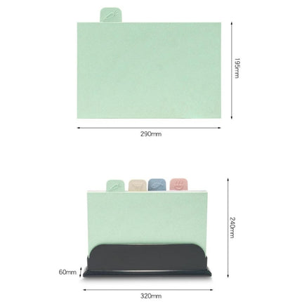 Wheat Straw Classification Cutting Board Set Multi-purpose Non-slip Cutting Board