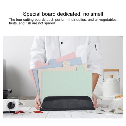 Wheat Straw Classification Cutting Board Set Multi-purpose Non-slip Cutting Board