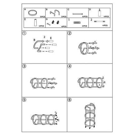 Luxury Movable Trolley Simple Kitchen Living Room Storage Tea Set Rack, Three Layers, Two Layers - DealBuddy