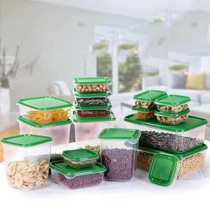 16 in 1 Household Fresh-keeping Box Set Refrigerator Freezing&Refrigerating Multifunctional Storage Box Set