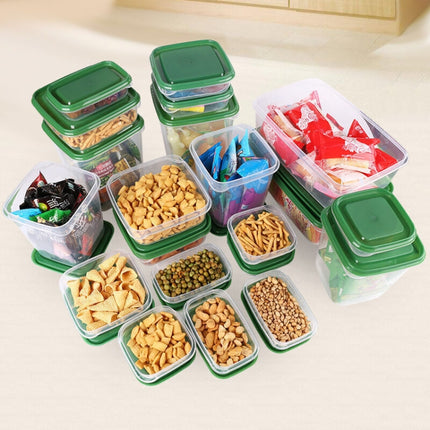 16 in 1 Household Fresh-keeping Box Set Refrigerator Freezing&Refrigerating Multifunctional Storage Box Set