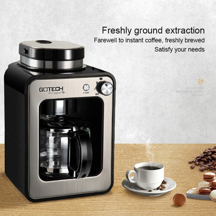 GOTECH Household Small Coffee Machine Automatic Grinding Integrated Commercial Freshly Ground Drip Coffee Pot