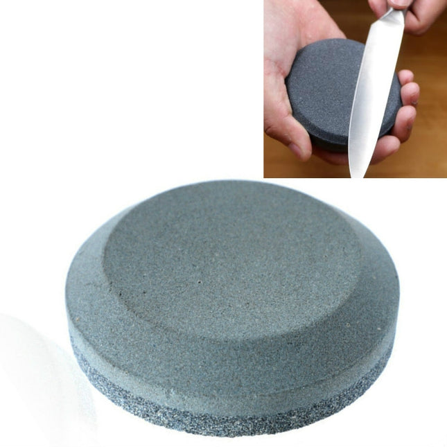 2 PCS Double-Sided Whetstone Kitchen Knives Round Knife Sharpener, Style:B