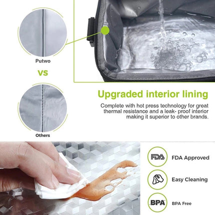 Lunch Bag Reusable Insulated Bag Multifunctional Waterproof Insulated Lunch Box - DealBuddy