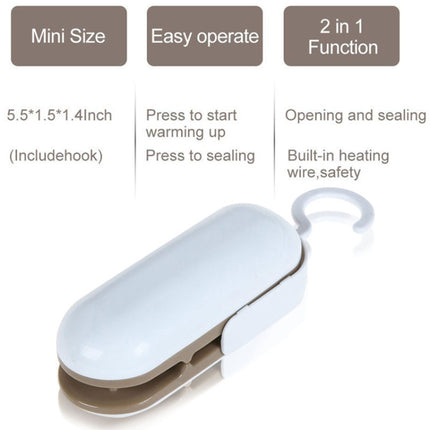 Household Mini Heat Sealing Machine Package Sealer Clamps