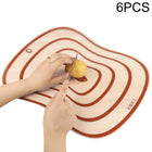 6 PCS Kitchen Chopping Blocks Flexible Transparent PP Cutting Boards