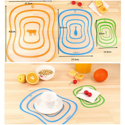 6 PCS Kitchen Chopping Blocks Flexible Transparent PP Cutting Boards