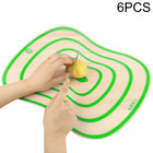 6 PCS Kitchen Chopping Blocks Flexible Transparent PP Cutting Boards