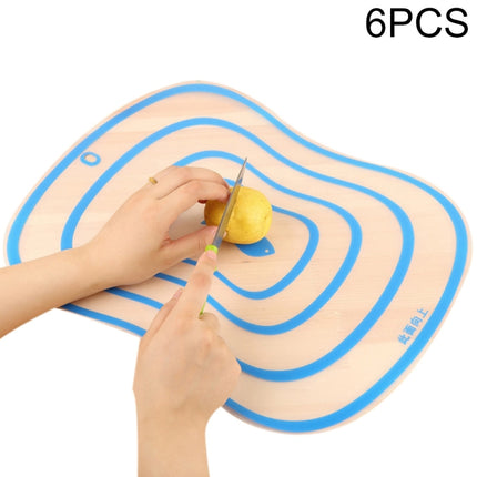 6 PCS Kitchen Chopping Blocks Flexible Transparent PP Cutting Boards