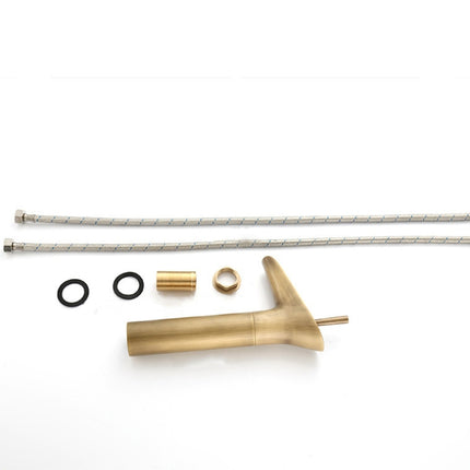 Bathroom Faucet Washbasin Waterfall Hot & Cold Faucet, 84535-1, 84535 High Type, 99529 Black - DealBuddy