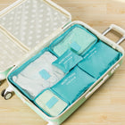 6 PCS/Set Travel Bag ClothesLuggage Organizer High Capacity Mesh Packing Cubes