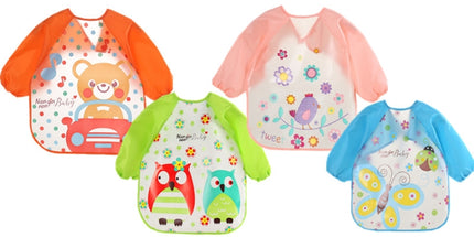 Baby Bibs Waterproof Long Sleeve Apron