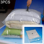 3 PCS Hot Vacuum Bag Storage Organizer Transparent Border Foldable Extra Large Seal Compressed Travel Saving Space Bags