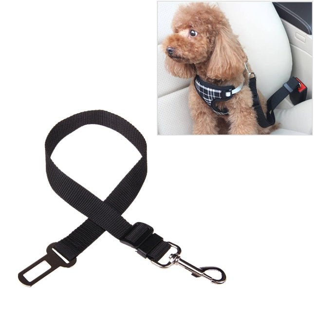 Nylon Harness Leash Clip Pet Dog Car Seat Belt Security Belt, Black, Blue, Red - DealBuddy