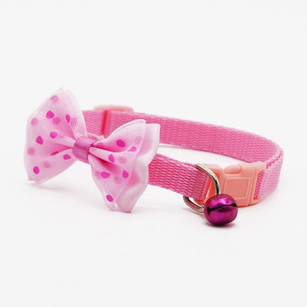 Adjustable Bow Knot Bell Collar Cat Dog Collars Pet Supplies - DealBuddy