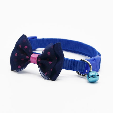 Adjustable Bow Knot Bell Collar Cat Dog Collars Pet Supplies - DealBuddy