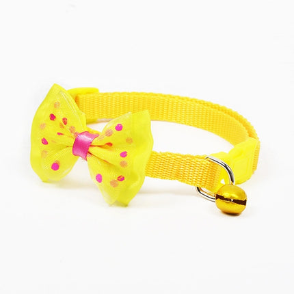 Adjustable Bow Knot Bell Collar Cat Dog Collars Pet Supplies - DealBuddy