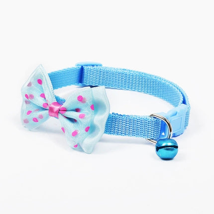 Adjustable Bow Knot Bell Collar Cat Dog Collars Pet Supplies - DealBuddy