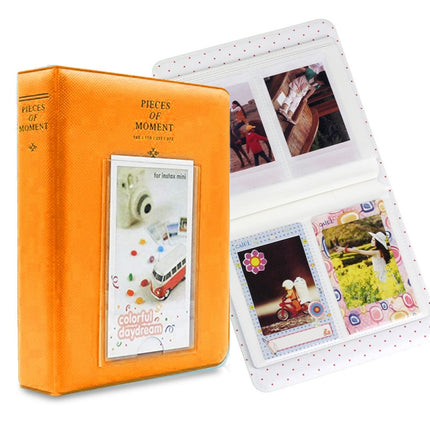 64 Pockets Name Card Pieces for Fujifilm Instax Mini 8 /7s /70 /25 /50s /90, 64 Pockets Beige, 64 Pockets Blue, 64 Pockets Green, 64 Pockets Orange, 64 Pockets Pink, 64 Pockets Sky Blue