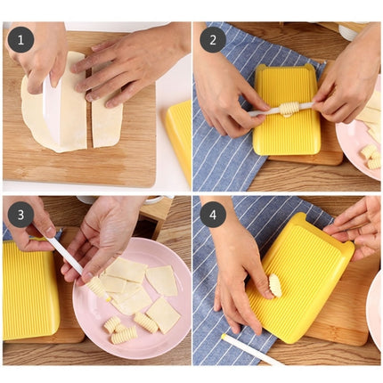 Plastic Pasta Macaroni Board Spaghetti Maker Rolling Pin Mold Kitchen Tool