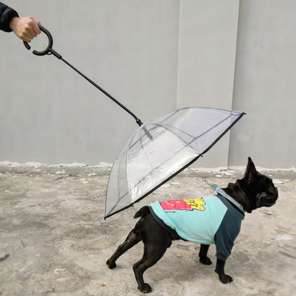 Pet Umbrella Transparent Adjustable Rainy Dog ?Walking Leash, Pet Umbrella - DealBuddy