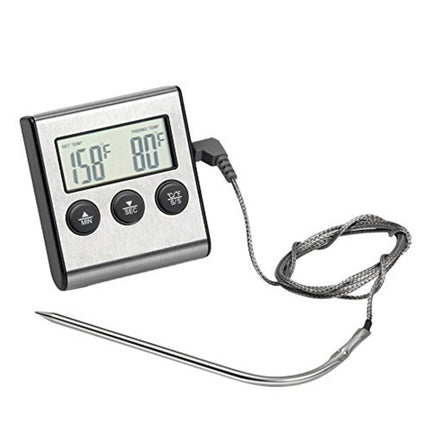Digital Oven Thermometer Kitchen Food Cooking Meat BBQ Probe Thermometer Timer Water Milk Temperature Cooking Tools - DealBuddy