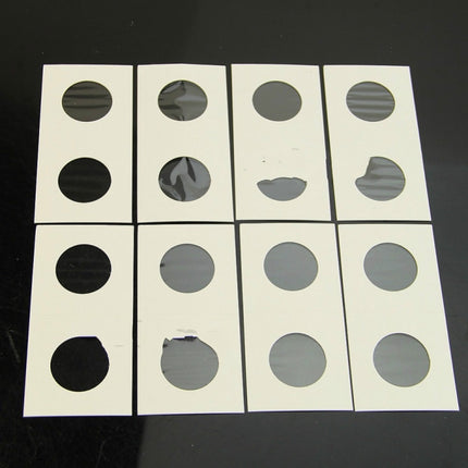 50 PCS / 3 Sets 40mm Diameter Coin Protector Square Coin Collection Paper Clip