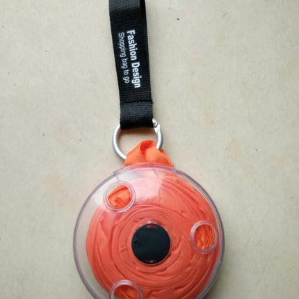 Portable Tote In Pouch Reusable Folding Carabiner Shopping Bag