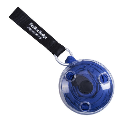 Portable Tote In Pouch Reusable Folding Carabiner Shopping Bag