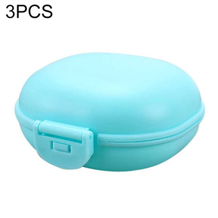 3 PCS Bathroom Dish Plate Case Home Shower Travel Hiking Holder Container Soap Box